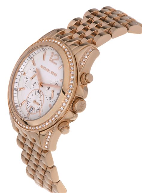 michael kors mk5836 ladies rose gold pressley watch|Michael Kors MK5836 Pressley chronograph women's watch, .